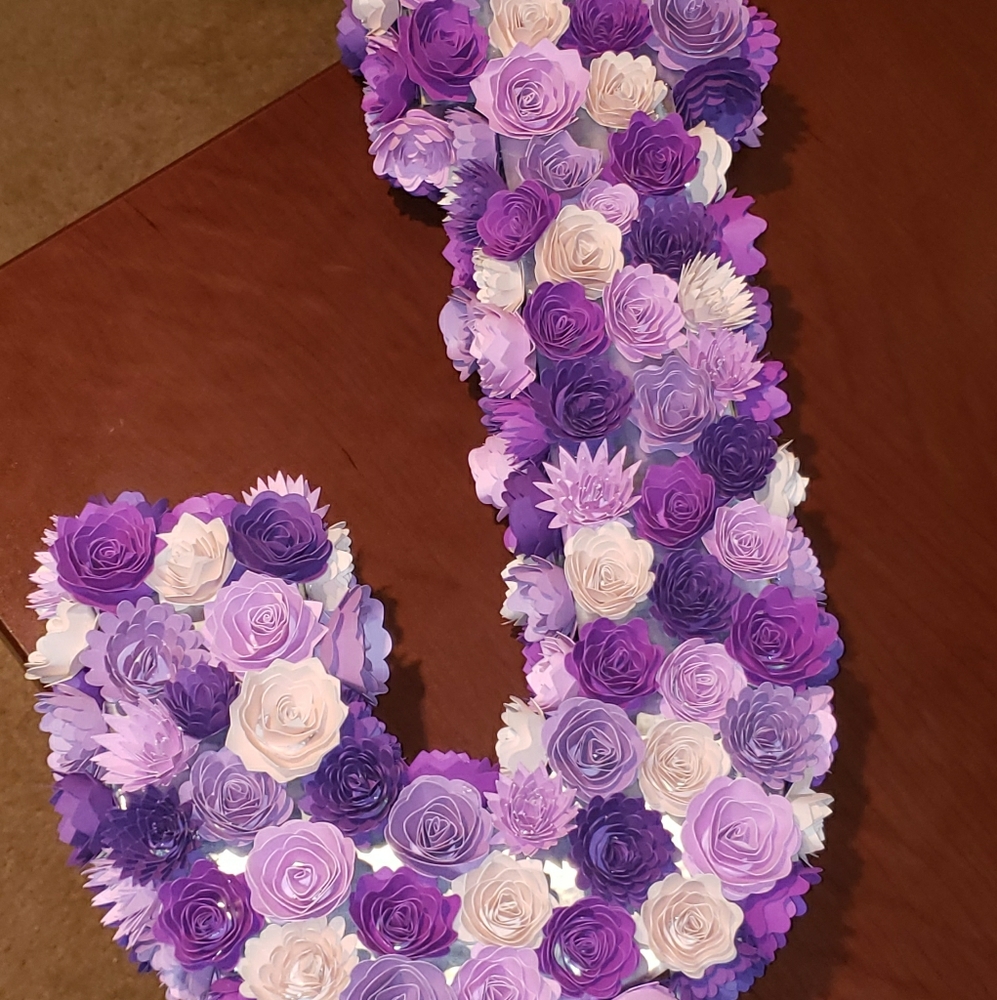 Custom Floral Letter Monogram